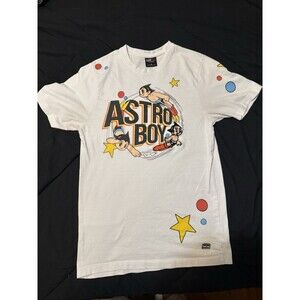 VGT Y2K Astro Boy T-Shirt Large Graphic w Embroidery Lot 29 White Size Medium